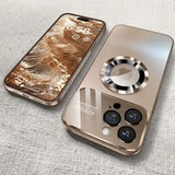 Luxury Glass Shockproof Magnetic Case For iPhone