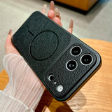 Luxury Lychee Pattern Leather Case For iPhone