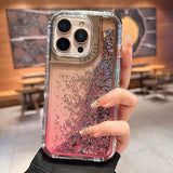 Luxury Clear Quicksand Glitter Sequin Gradient Phone Case For iPhone
