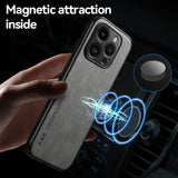 Magnetic Luxury Leather Case for iphone