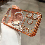 Luxury Diamond Magnetic Soft Case for iphone