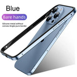 Hybrid Silicone Frame Aluminum Metal Case for iphone