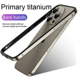 Hybrid Silicone Frame Aluminum Metal Case for iphone
