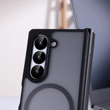 Transparent Hinge Folding Magnetic Case for Samsung Z Fold