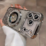 Luxury Diamond Gradient Glitter Ring Case For iPhone