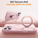 Magnetic Bracket Liquid Silicone Case With Hanging Rope for iphone