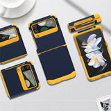 Telescopic Hinge Silicone Shockproof Case For Samsung Z Flip