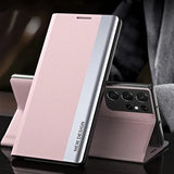 Luxury Leather Flip Stand Case For Samsung