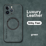 Magnetic Leather Case for iphone