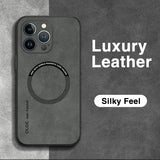 Magnetic Leather Case for iphone