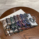 Transparent Electroplated Magnetic Stand Case for Samsung