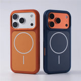 Original Double Color Matte Magnetic Hard Protective Case For iPhone