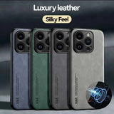 Magnetic Luxury Leather Case for iphone