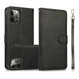 2 in 1 Magnetic Flip Leather Detachable Wallet Case for iphone