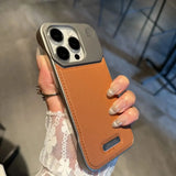 Luxury Leather  Frameless Magnetic Case for iPhone