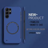Ultra Thin Frameless Magnetic PC Matte Case for Samsung