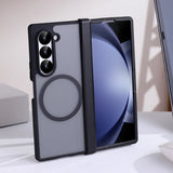 Transparent Hinge Folding Magnetic Case for Samsung Z Fold