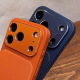 Frosted Fabric Magnetic Full Bumper Phone Case For iPhone
