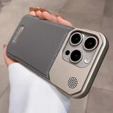 Luxury Leather  Frameless Magnetic Case for iPhone