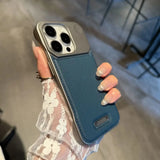 Luxury Leather  Frameless Magnetic Case for iPhone