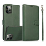 2 in 1 Magnetic Flip Leather Detachable Wallet Case for iphone