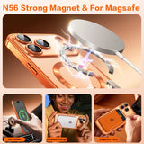 Fashion Plating Magnetic Clear Case For iPhone