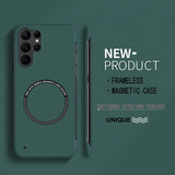 Ultra Thin Frameless Magnetic PC Matte Case for Samsung
