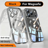 Fashion Plating Magnetic Clear Case For iPhone