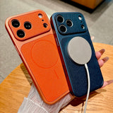 Luxury Lychee Pattern Leather Case For iPhone