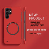 Ultra Thin Frameless Magnetic PC Matte Case for Samsung