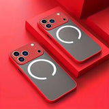 Translucent Magnetic Armor Case for iphone