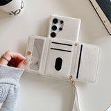 Shockproof Leather Case with Multi‑Function Card Holder for Samsung