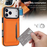 Magnetic Card Holder Stand Leather Case for iphone