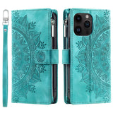 Zipper Wallet Flip Leather Case for iphone