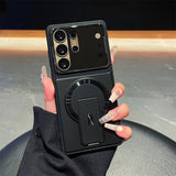 Luxury Invisible Kickstand Magnetic Case for Samsung