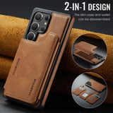 Magnetic Leather Wallet Case for Samsung
