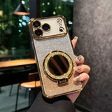 Electroplated Mirror Glitter Kickstand Case for iphone