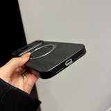 Wood Grain Magnetic Shockproof Case for iphone