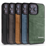 Leather Shockproof Card Holder Kickstand Case for iphone