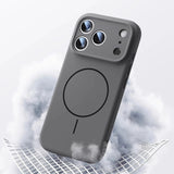 Magnetic Liquid Silicone Skin Feel Soft Case for iphone