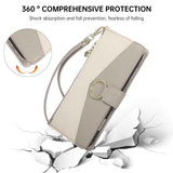 Detachable Crossbody Zipper Wallet Leather Case for iphone