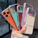 Simple Leather Shockproof Case for iphone