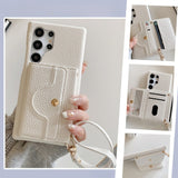 Shockproof Leather Case with Multi‑Function Card Holder for Samsung