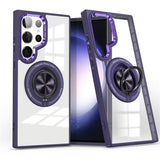 Magnetic Transparent Rotating Stand Case for Samsung