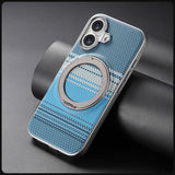 Kevlar‑Textured Magnetic Shockproof Stand Case for iphone