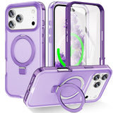 Magnetic Shockproof Matte All‑in‑One Case With stand for iphone