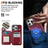 Wallet Layer Magnetic Flip Leather Case for iphone