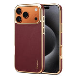 Electroplated Magnetic Leather Case for iphone