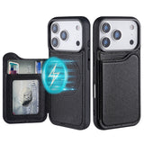 Magnetic Flip Card Holder Kickstand Case for iphone