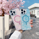Glitter Magnetic Full‑Cover Shockproof Case for iphone